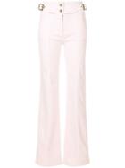 Chloé High-waisted Flared Trousers - Pink