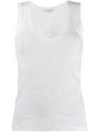 Vince V-neck Vest Top - White