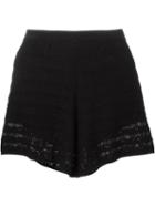 See By Chloé Knitted Shorts, Women's, Size: S, Black, Cotton/silk