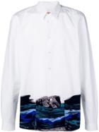 Ps Paul Smith Coastal Print Shirt - White
