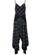Diane Von Furstenberg - Scarf Hem Midi Dress - Women - Silk - 2, Black, Silk