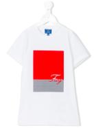 Fay Kids - Logo Square Print T-shirt - Kids - Cotton - 2 Yrs, White