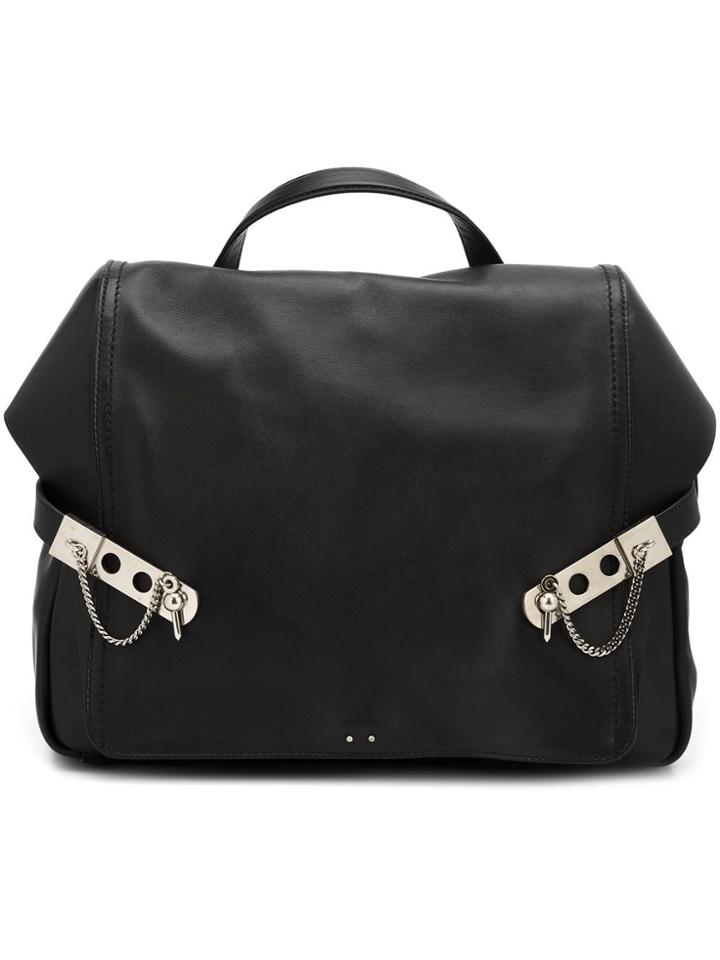 Anthony Vaccarello Leather Backpack - Black