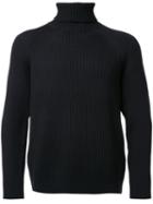 H Beauty & Youth Roll Neck Jumper, Men's, Size: Small, Black, Wool