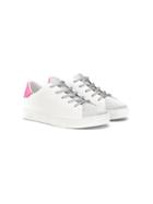Crime London Kids Contrast Lace-up Snakers - White