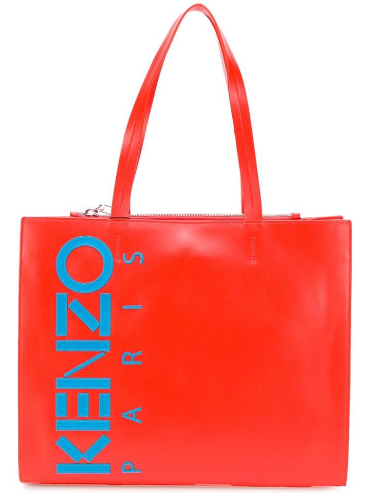 Kenzo Small Logo Tote Bag - Red