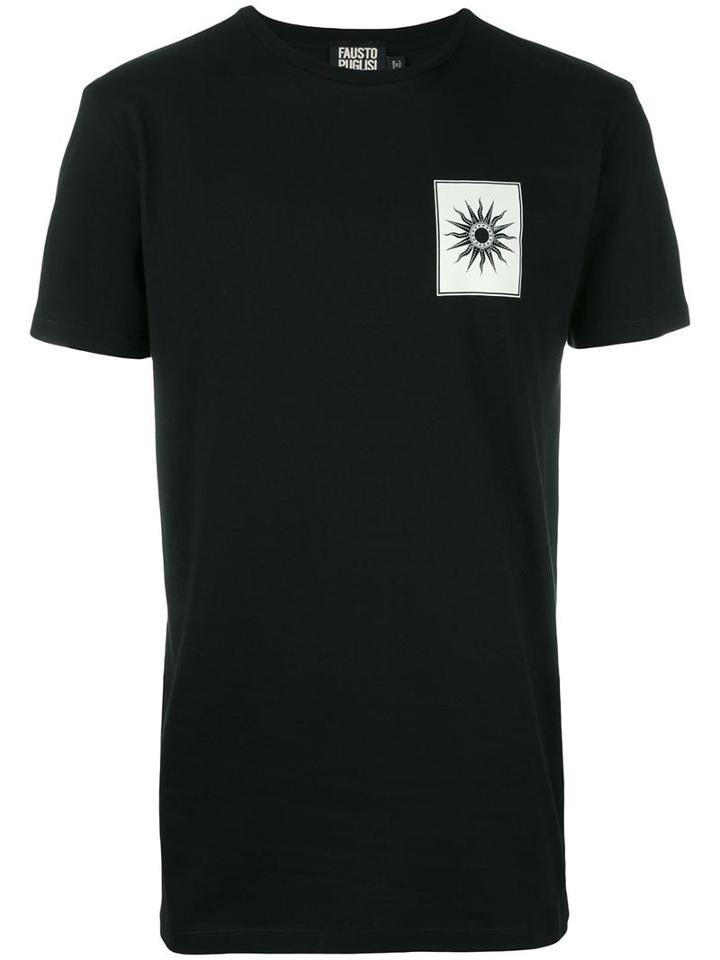 Fausto Puglisi Printed T-shirt, Men's, Size: 46, Black, Cotton
