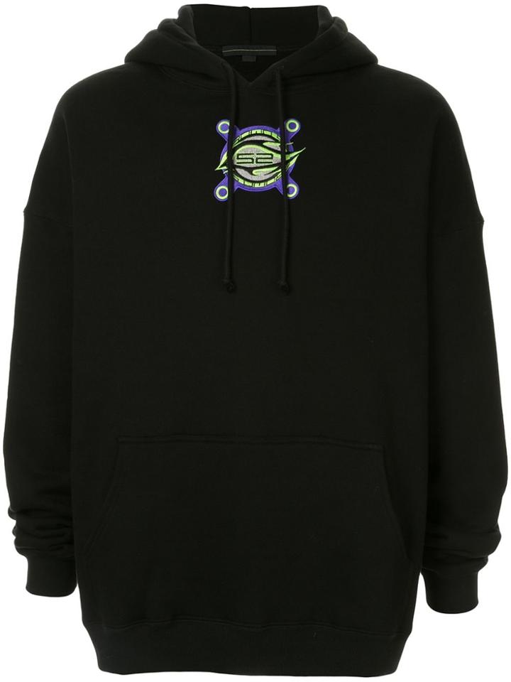 Sankuanz Graphic Print Hoodie - Black