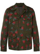 Paul Smith - Embroidered Strawberry Jacket - Men - Cotton/linen/flax/cupro - Xl, Green, Cotton/linen/flax/cupro
