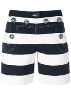 Dolce & Gabbana Striped Shorts - Blue