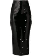 Cristina Savulescu Pearl Embellished Skirt - Black