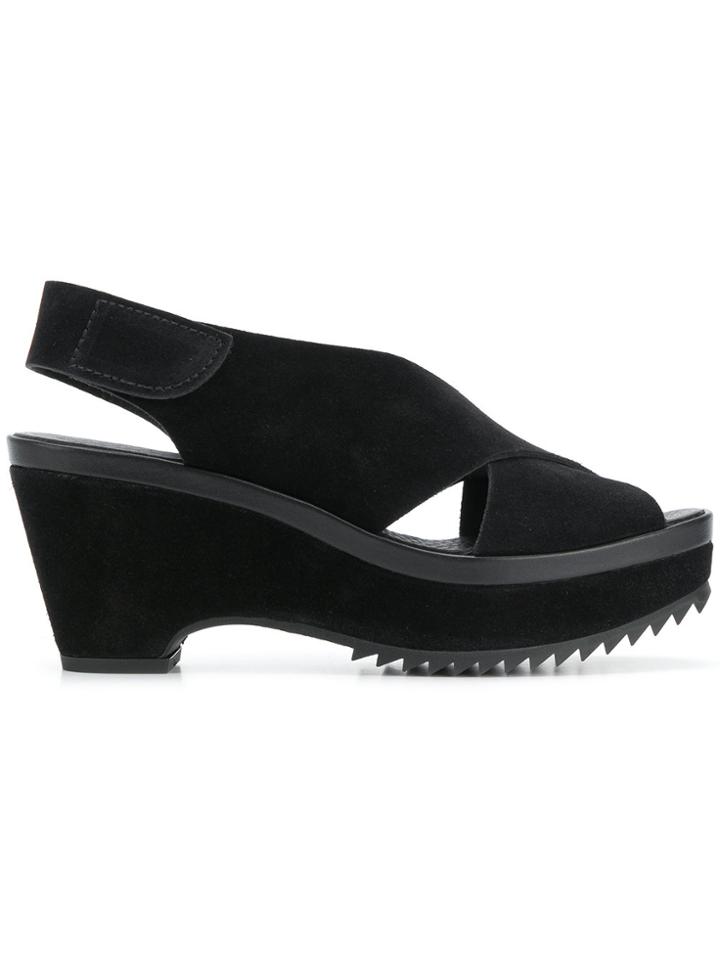 Pedro Garcia Sling-back Open-toe Sandals - Black