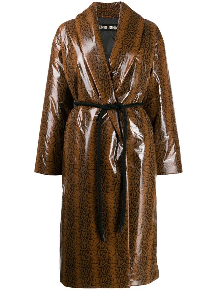 Ienki Ienki Oversized Robe Coat - Brown