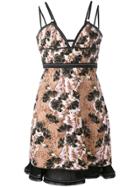 Carven Floral Jacquard Fitted Dress - Black