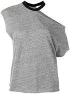 Rta Asymmetric Fitted Top - Grey