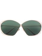 Dior Eyewear Oversized Tinted Lens Sunglasses - Metallic