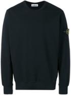 Stone Island Logo Patch Sweatshirt - Black