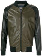 Herno Two-tone Bomber Jacket - Green
