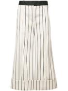 Zimmermann Cropped Stripe Trousers - Nude & Neutrals