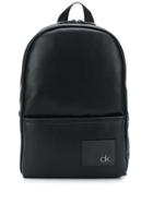 Calvin Klein Round Faux-leather Backpack - Black