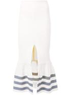 Christopher Esber Tailored Towel Ruffle Skirt