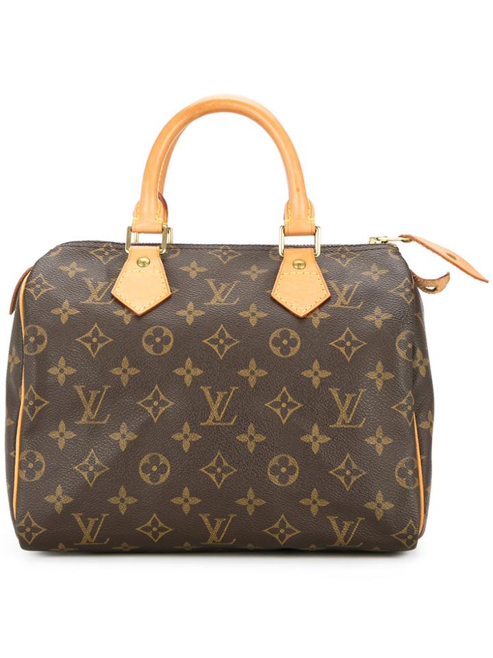 Louis Vuitton Vintage Speedy 25 Monogram Canvas Bag - Brown