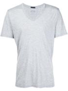 Atm Anthony Thomas Melillo Lightweight V-neck Jersey T-shirt, Men's, Size: Large, Grey, Modal
