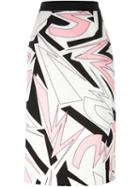 Marco Bologna Graphic Print Midi Skirt