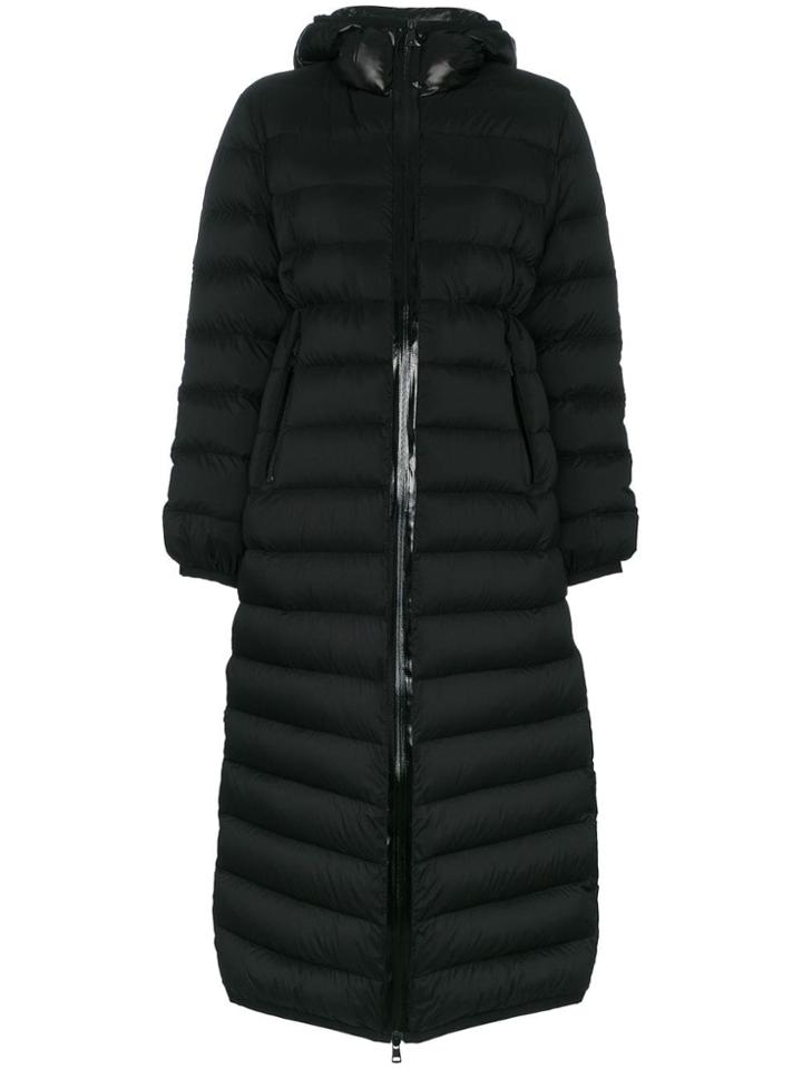 Moncler Grue Logo Detail Long Puffer Jacket - Unavailable