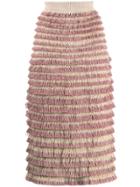 Burberry Vintage 2000's Fringed Skirt - Neutrals