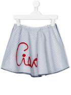 I Pinco Pallino - Ciao Embroidered Skirt - Kids - Cotton/polyester - 4 Yrs, White