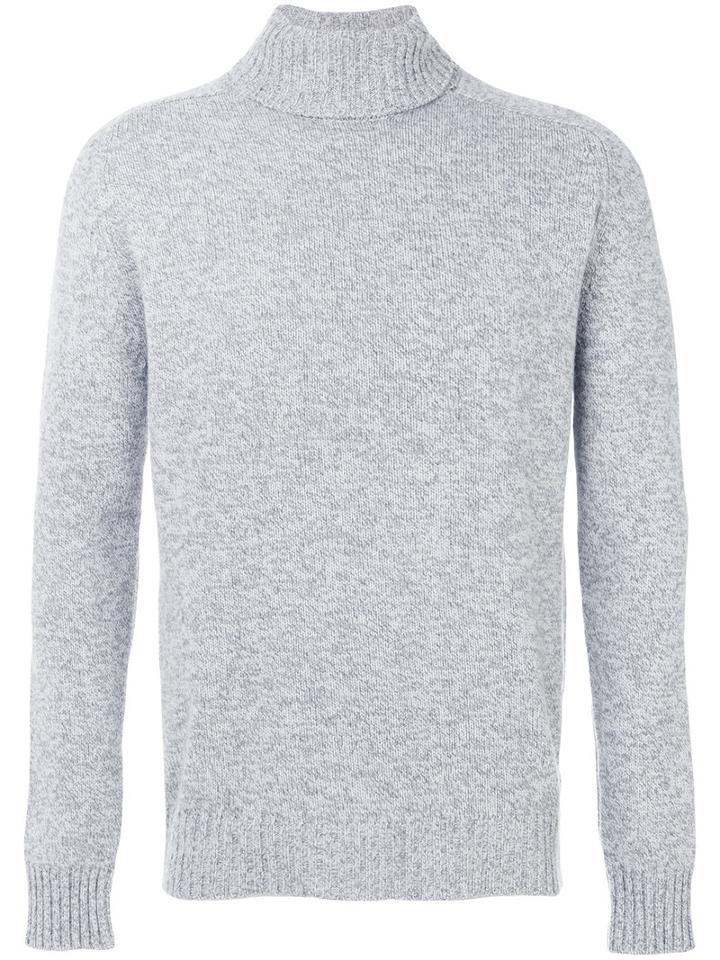 Eleventy - Roll Neck Jumper - Men - Cashmere/merino - L, Grey, Cashmere/merino