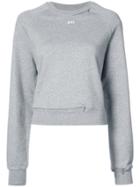 Off-white Zip Collar Logo Sweatshirt - Grey