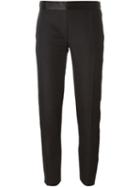 Victoria Beckham - Tuxedo Trousers - Women - Silk/cotton/polyamide/wool - 10, Black, Silk/cotton/polyamide/wool