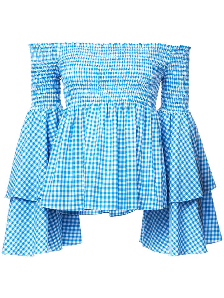 Caroline Constas Appolonia Blouse - Blue