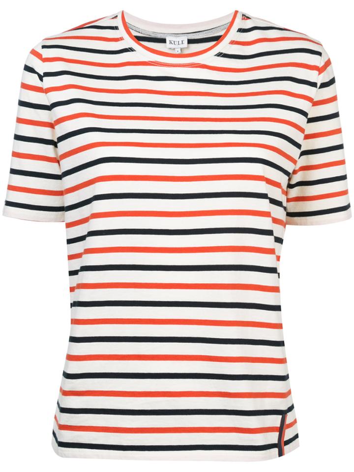 Kule Striped Short-sleeve T-shirt - White
