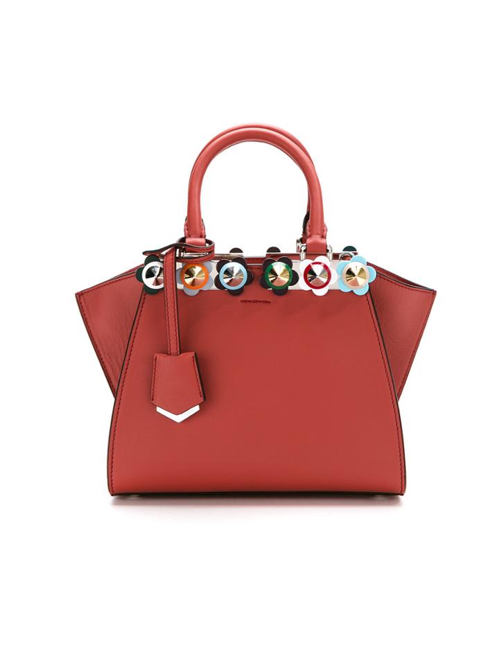 Fendi Studded Mini 3jours Tote - Yellow & Orange