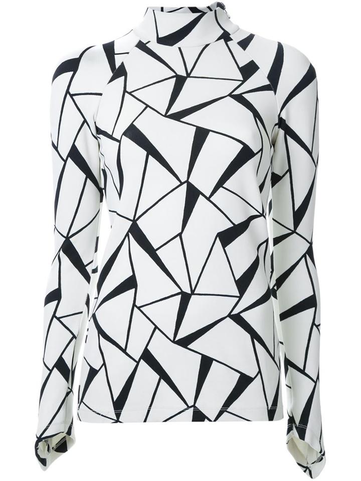 Manning Cartell 'three Dimensions' Top, Women's, Size: 12, White, Nylon/spandex/elastane/viscose