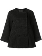 Co Oversize Paisley Pattern Jacket, Women's, Size: Small, Black, Wool/alpaca/polyamide