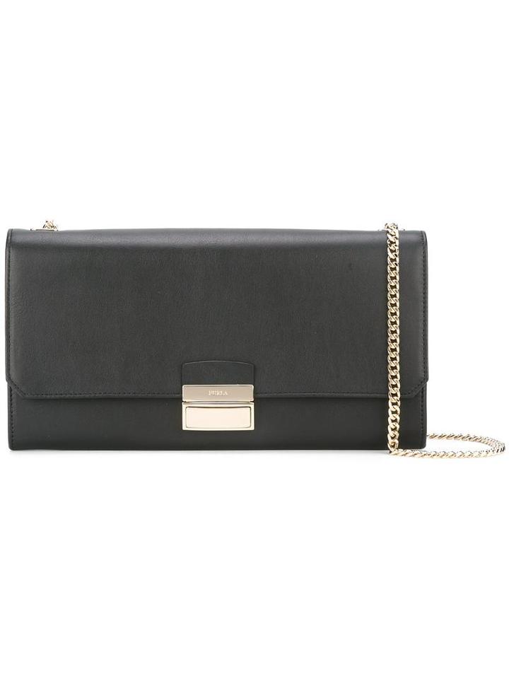 Furla Sinfonia Clutch, Women's, Black, Leather
