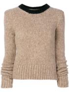 Marni Collar Detail Sweater - Nude & Neutrals