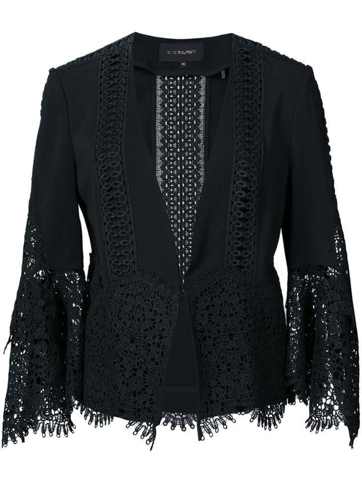 Kobi Halperin Ruffle Sleeve Jacket - Black