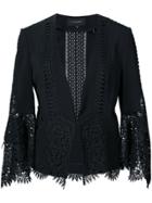 Kobi Halperin Ruffle Sleeve Jacket - Black