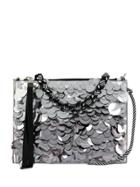 No21 Sequin Clutch - Silver