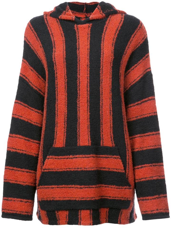 Amiri Oversiz Striped Jumper - Black