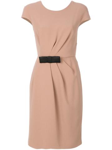 Max Mara Atelier Gathered Waist Shift Dress - Nude & Neutrals
