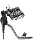 Casadei Beaded Ankle Strap Sandals