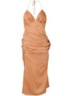 Jacquemus Side Slit Dress - Nude & Neutrals