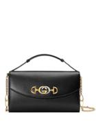 Gucci Zumi Smooth Leather Small Shoulder Bag - Black