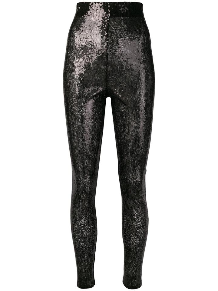 Philosophy Di Lorenzo Serafini Skinny Sequin Trousers - Black